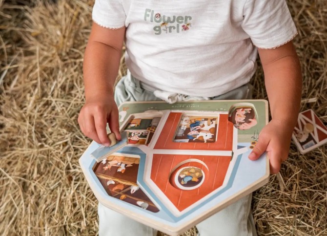 Drewniane puzzle Little Dutch - Little Farm